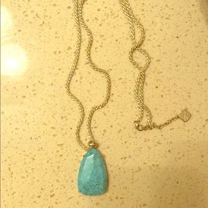 Kendra Scott turquoise long pendant
